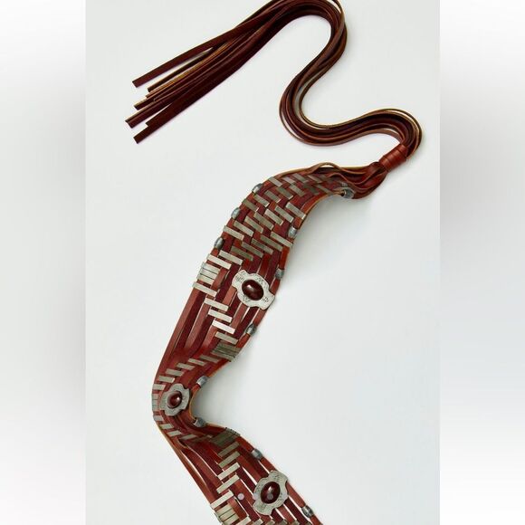 Free People Bonita Leather Wrap Belt in Artemis - Picture 4 of 7